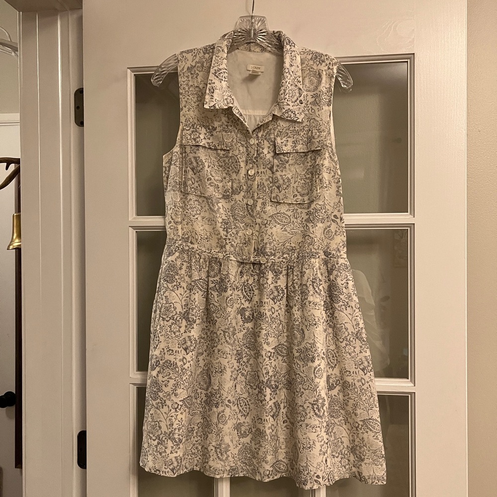 J.Crew sleeveless toile shirt dress